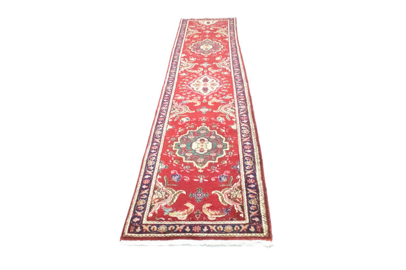 Täbriz Teppich 85x417cm - Perserteppich - rot