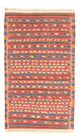 Kelim Fars Teppich 112x190cm - braun