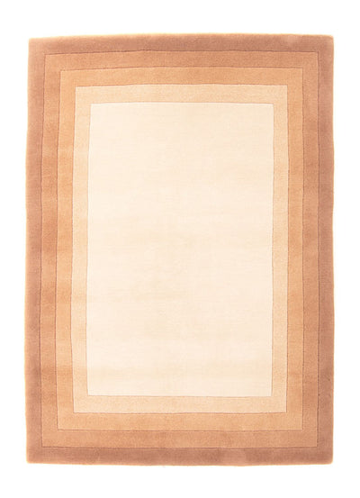 Nepal Teppich 144x198cm - Wollteppich - beige
