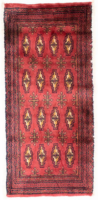 Turkaman Teppich 60x130cm - Orientteppich - rot – product image