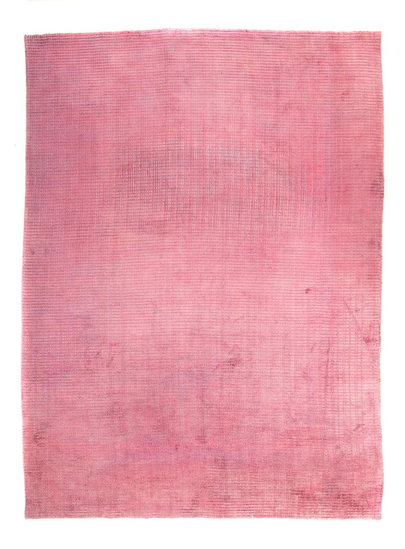 Designer Teppich 226 x 313 cm Wohnzimmer Teppich - rosa