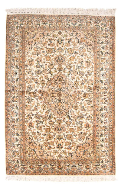 Kaschmir Seide Teppich 96x150cm - Orientteppich - creme
