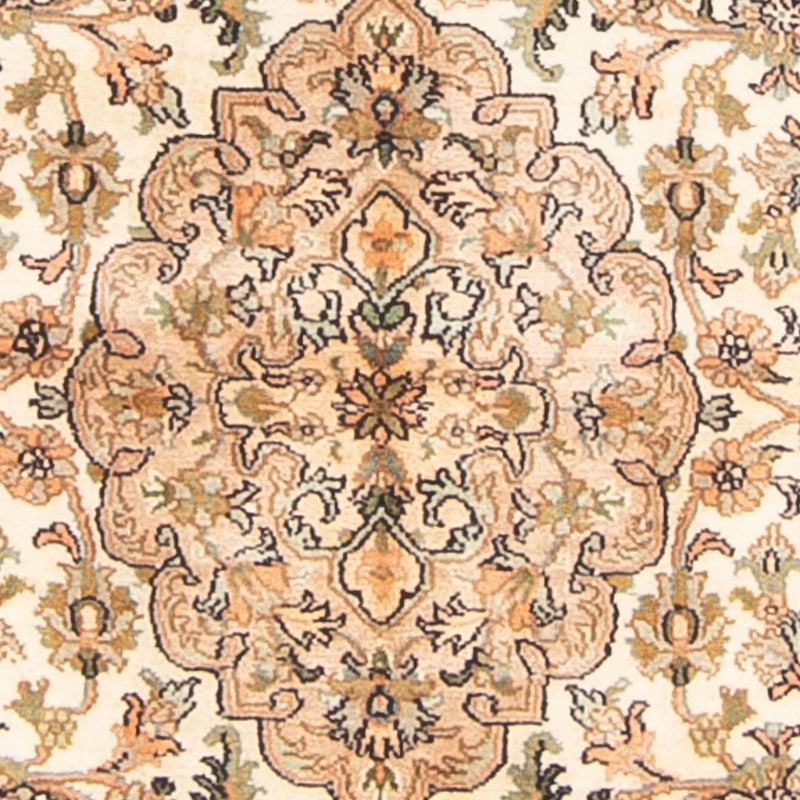 Kaschmir Seide Teppich 96x150cm - Orientteppich - creme