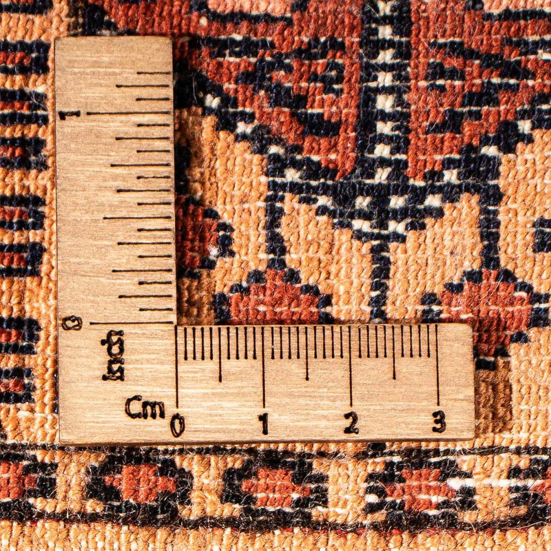 Afghan Seide Teppich 126x173cm - Orientteppich - gold
