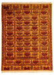 Afghan Seide Teppich 126x173cm - Orientteppich - gold