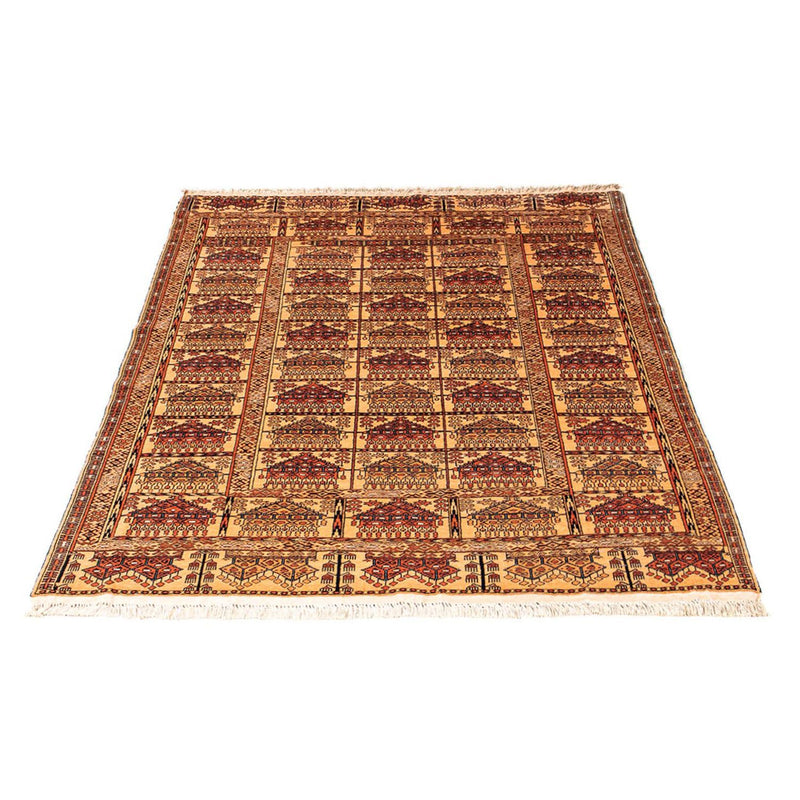 Afghan Seide Teppich 126x173cm - Orientteppich - gold