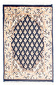Indo Mir Teppich 40x54cm - Orientteppich - dunkelblau
