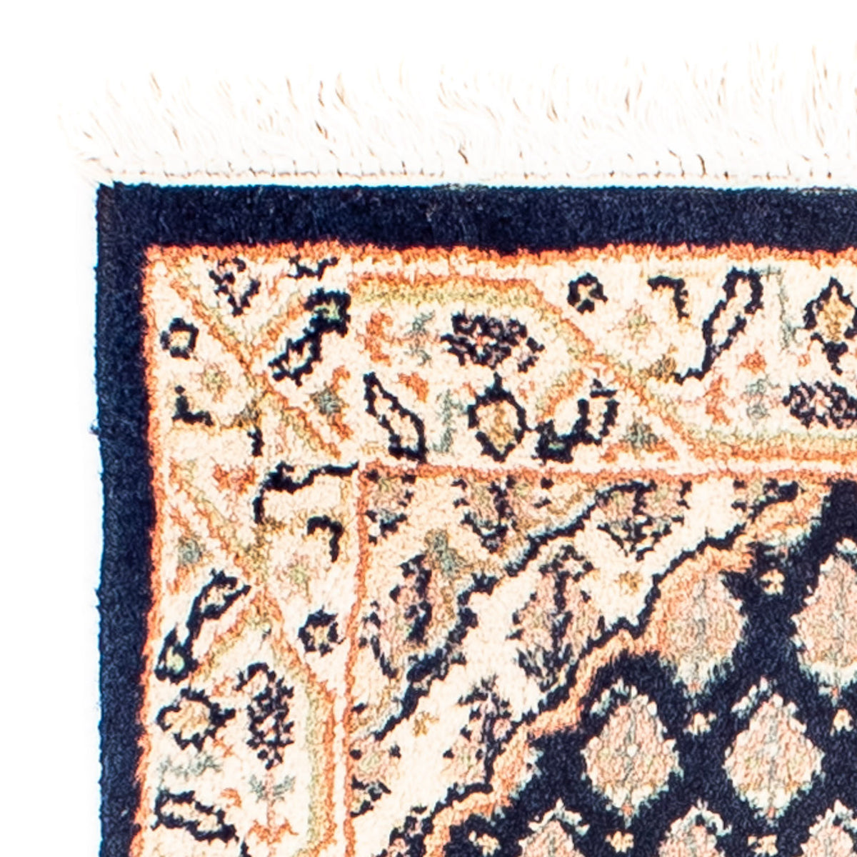 Indo Mir Teppich 40x54cm - Orientteppich - dunkelblau