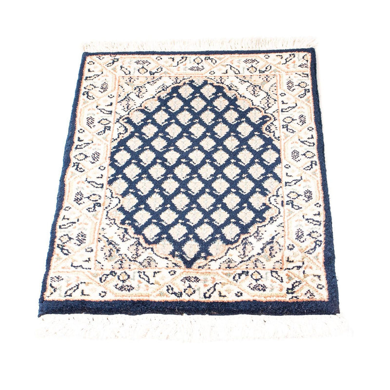 Indo Mir Teppich 40x54cm - Orientteppich - dunkelblau