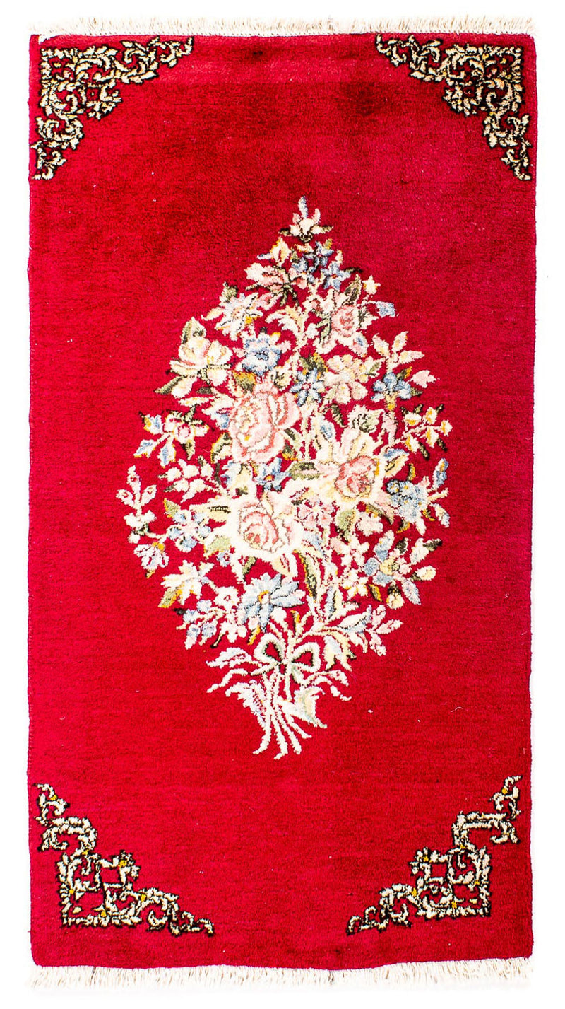 Kerman Teppich 60x118cm - Perserteppich - rot