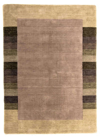 Indo Loribaft Teppich 140x200cm - Wollteppich - dunkelbraun – product image