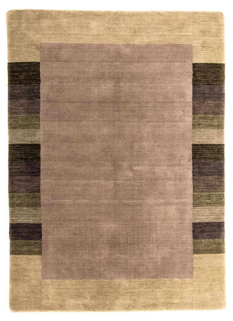 Indo Loribaft Teppich 140x200cm - Wollteppich - dunkelbraun