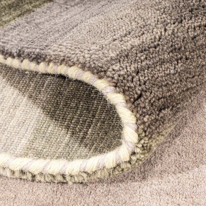 Indo Loribaft Teppich 140x200cm - Wollteppich - dunkelbraun