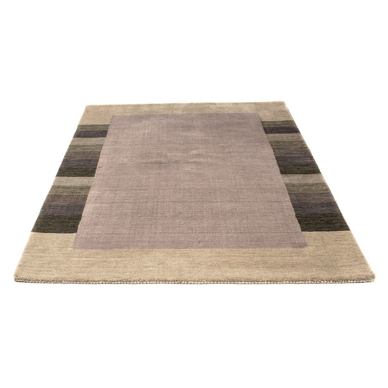 Indo Loribaft Teppich 140x200cm - Wollteppich - dunkelbraun