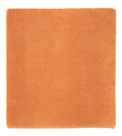 Nepal Teppich 44x49cm - Wollteppich - orange