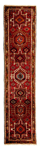 Hamadan Teppich 74x306cm - Perserteppich - dunkelrot