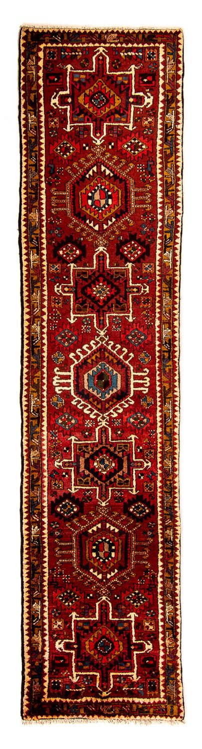 Hamadan Teppich 74x306cm - Perserteppich - dunkelrot