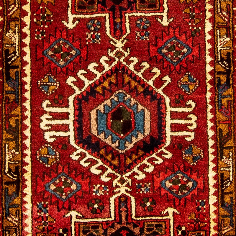 Hamadan Teppich 74x306cm - Perserteppich - dunkelrot