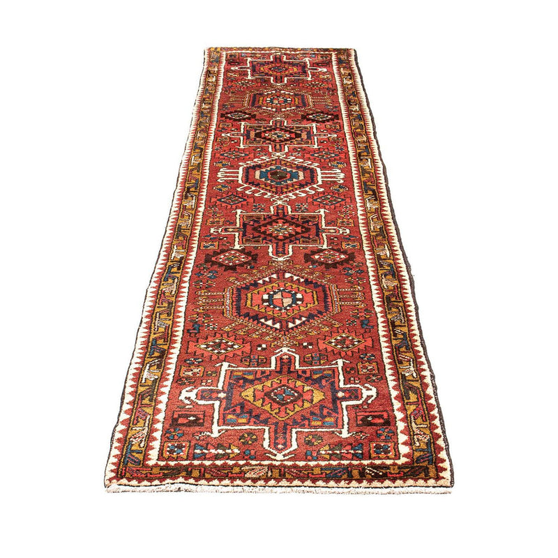 Hamadan Teppich 74x306cm - Perserteppich - dunkelrot