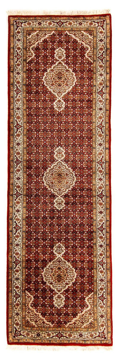 Indo Täbriz Teppich 83x296cm - Orientteppich - dunkelrot