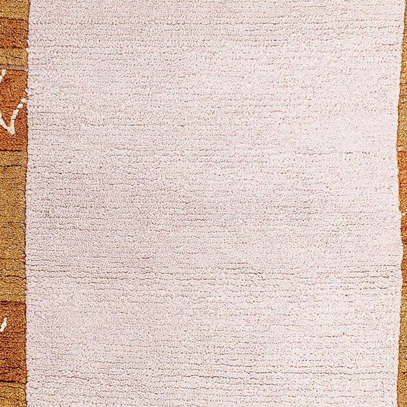 Nepal Teppich 90x160cm - Wollteppich - rosa