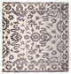 Viskose Teppich 70x70cm - hellgrau