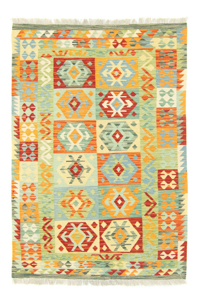 Kelim Afghan Teppich 125x183cm - bunt