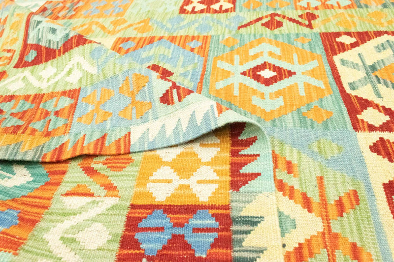 Kelim Afghan Teppich 125x183cm - bunt