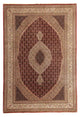 Indo Täbriz Teppich 200x296cm - Orientteppich - dunkelrot
