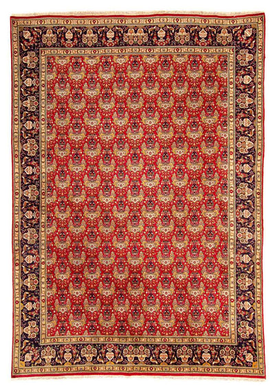Täbriz - 40 Raj Teppich 200x300cm - Perserteppich - dunkelrot