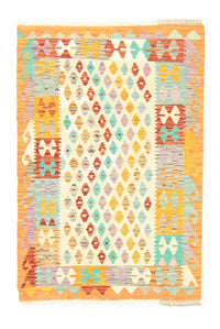 Kelim Afghan Teppich 102x152cm - orange – product image