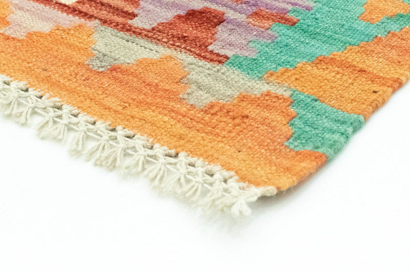 Kelim Afghan Teppich 102x152cm - orange