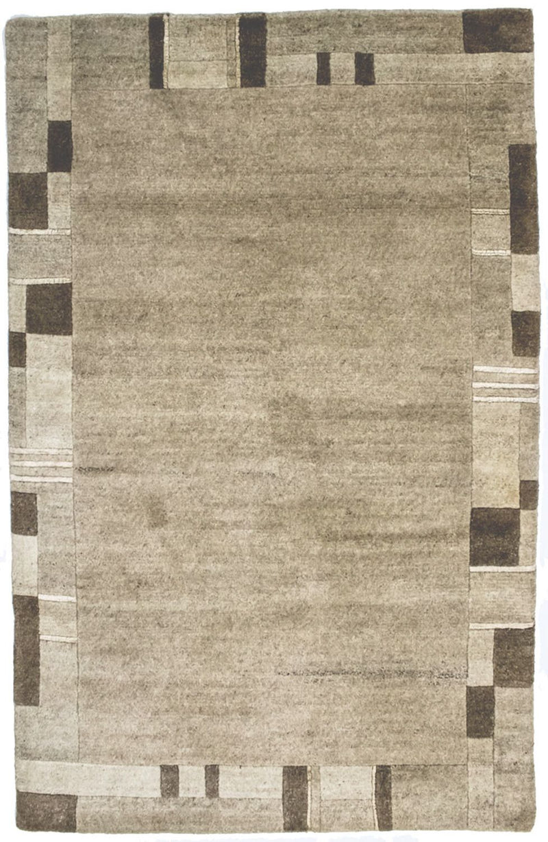 Nepal Teppich 121x181cm - Wollteppich - mehrfarbig