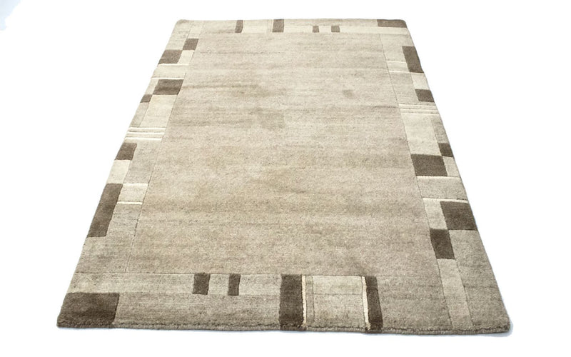 Nepal Teppich 121x181cm - Wollteppich - mehrfarbig