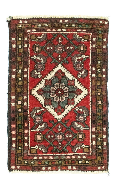 Hamadan Teppich 50x65cm - Perserteppich - rot
