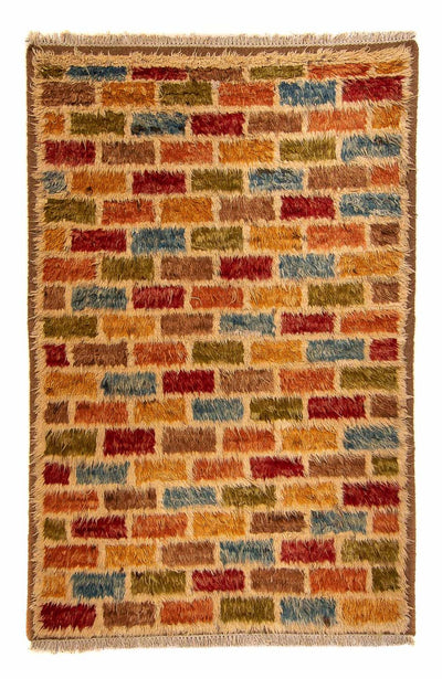 Berber Teppich 163x238cm - Wollteppich - mehrfarbig