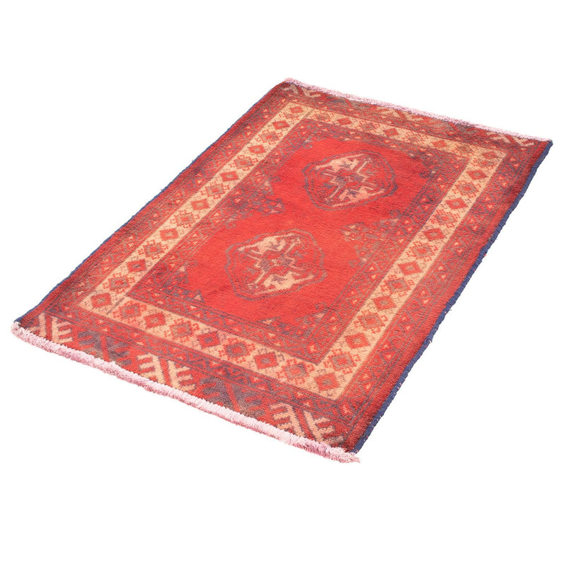 Turkaman Teppich 67x85cm - Orientteppich - rot
