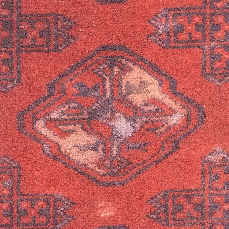 Turkaman Teppich 57x86cm - Orientteppich - dunkelrot