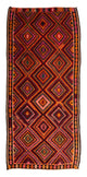 Kelim Teppich Old 140x300cm - mehrfarbig