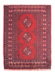 Turkaman Teppich 61x82cm - Orientteppich - dunkelrot
