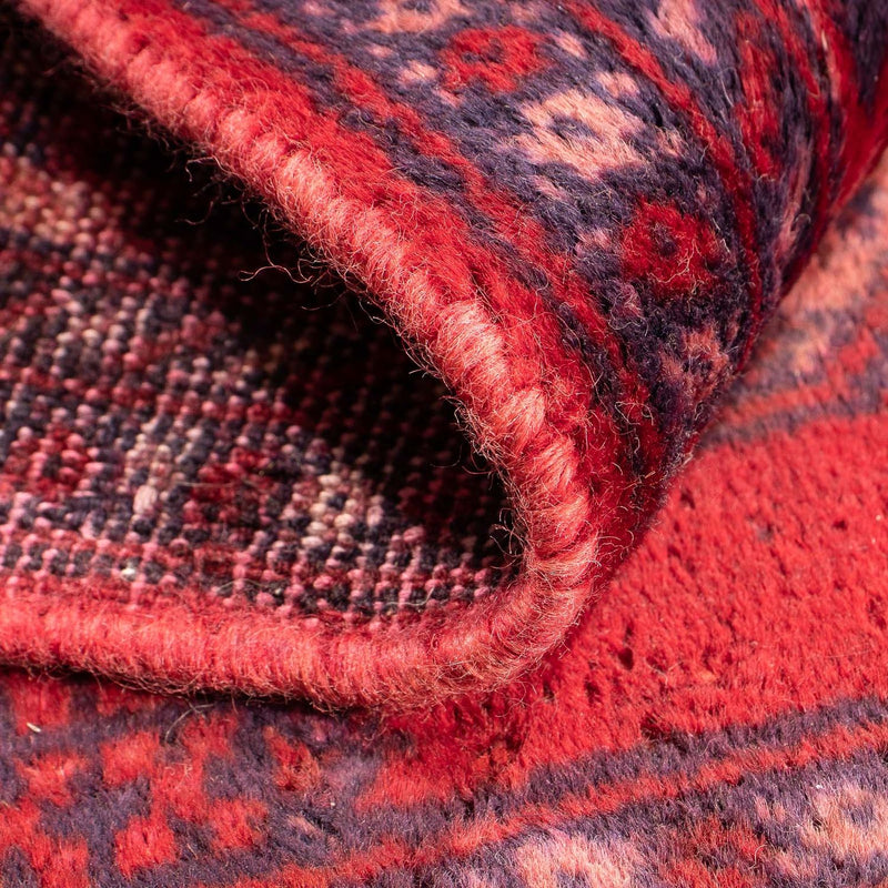 Turkaman Teppich 61x82cm - Orientteppich - dunkelrot