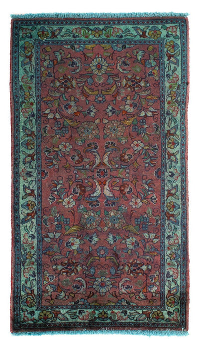 Sarough Teppich 122x165cm - Perserteppich - hellblau