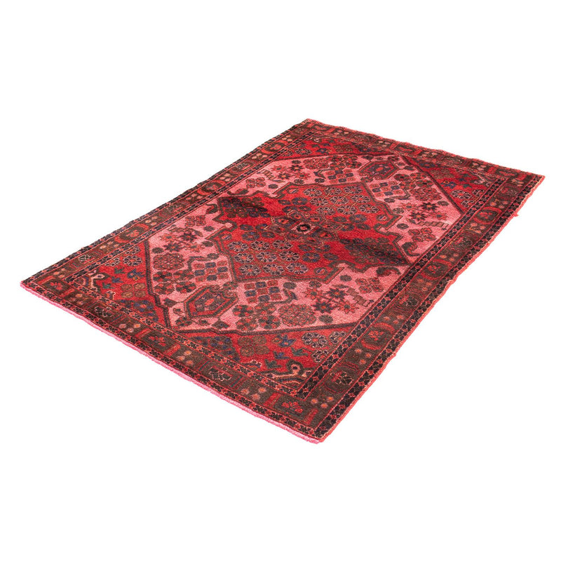 Hamadan Teppich 112x162cm - Perserteppich - hellrot