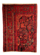 Nahavand Teppich 95x132cm - Perserteppich - dunkelrot