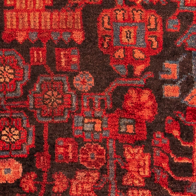 Nahavand Teppich 95x132cm - Perserteppich - dunkelrot