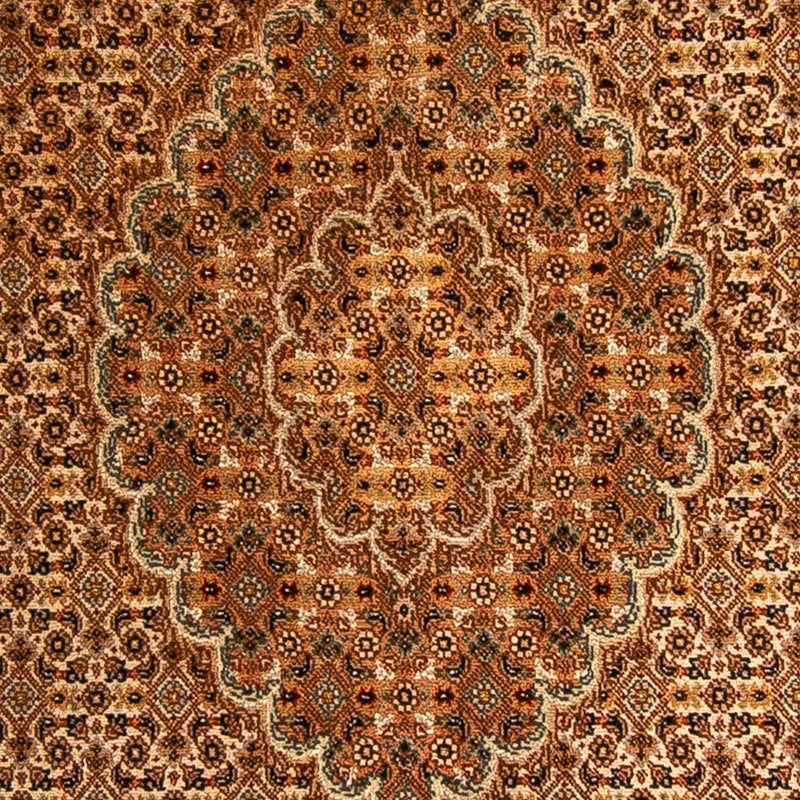 Täbriz - 50 Raj Teppich 102x158cm - Perserteppich - hellbraun