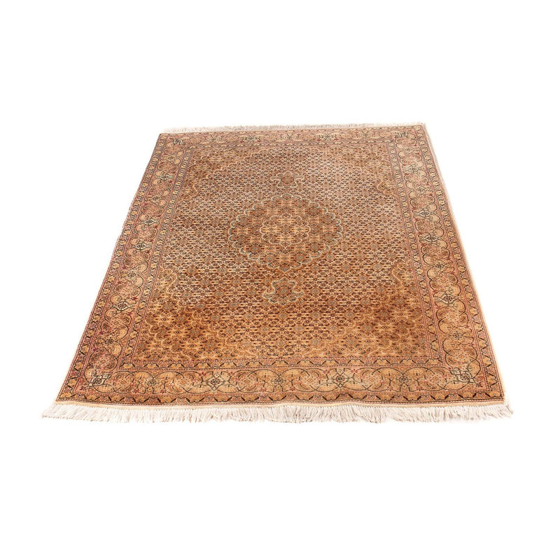 Täbriz - 50 Raj Teppich 102x158cm - Perserteppich - hellbraun