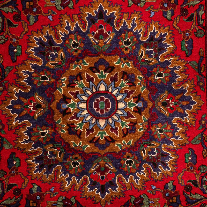 Afghan Teppich 114x205cm - Orientteppich - dunkelrot