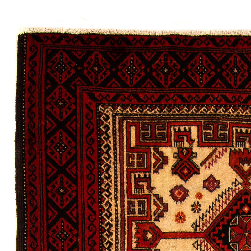 Belutsch Teppich 107x183cm - Orientteppich - dunkelrot