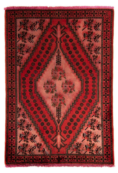 Rudbar Teppich 100x150cm - Perserteppich - dunkelrot